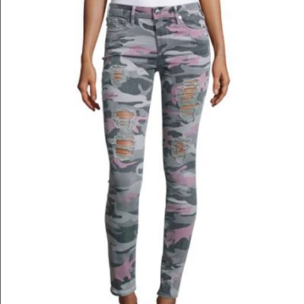 True Religion Camo Print Jeans